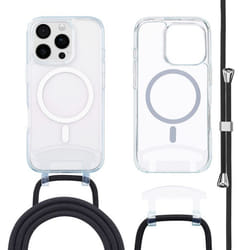 Coque MagSafe avec cordon amovible iPhone 16 Pro Max Transparent imoshion