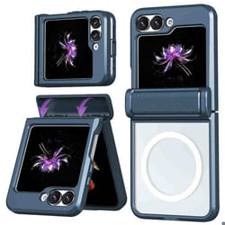 Coque arrière Rugged avec MagSafe Samsung Galaxy Z Flip 6 Bleu foncé imoshion