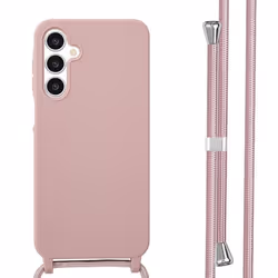 Coque en silicone avec cordon Samsung Galaxy A16 Sand Pink imoshion