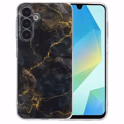 Coque Design Samsung Galaxy A16 Black Marble imoshion