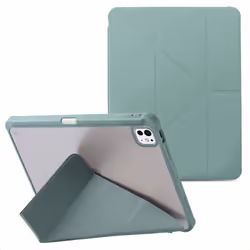 Coque tablette Origami iPad Pro 13 (2024) M4 Vert foncé imoshion