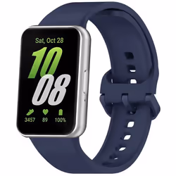 Bracelet Galaxy Fit 3 en silicone Bleu foncé imoshion