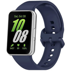 Bracelet Galaxy Fit 3 en silicone Bleu foncé imoshion