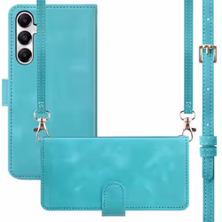 Etui de téléphone portefeuille avec cordon Samsung Galaxy A15 (4G/5G) Turquoise imoshion