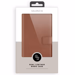 Selencia SH00080778 coque de protection pour téléphones portables 17 cm (6.7") Folio Châtain clair