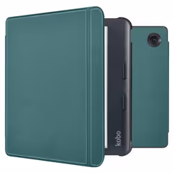 Slim Hard Sleepcover avec support Kobo Libra Colour Vert foncé imoshion