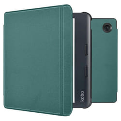 Slim Hard Sleepcover avec support Kobo Libra Colour Vert foncé imoshion
