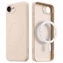 Coque Couleur avec MagSafe iPhone 16e Beige imoshion