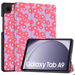 Coque tablette Samsung Galaxy Tab A9 8.7 pouces Dusty Rose Blossom imoshion