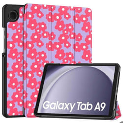 Coque tablette Samsung Galaxy Tab A9 8.7 pouces Dusty Rose Blossom imoshion