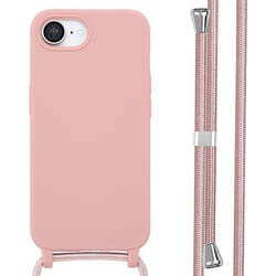 Coque en silicone avec cordon iPhone 16e Sand Pink imoshion
