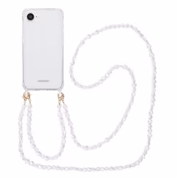 Coque avec dragonne + bracelet iPhone 16e Perles Cœurs imoshion