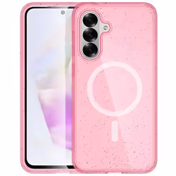 Coque Pailletée avec MagSafe Samsung Galaxy A56 Paillettes Rose imoshion