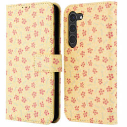 Étui de téléphone portefeuille Design Samsung Galaxy S23 Sunny Yellow Petite Flowers imoshion
