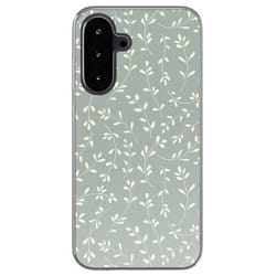 Coque design Samsung Galaxy A56 Smoke Green Flowers imoshion