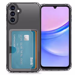 Coque silicone avec porte-cartes Samsung Galaxy A15 (5G/4G) Transparent imoshion