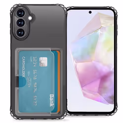 Coque silicone avec porte-cartes Samsung Galaxy A35 Transparent imoshion