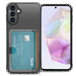 Coque silicone avec porte-cartes Samsung Galaxy A35 Transparent imoshion