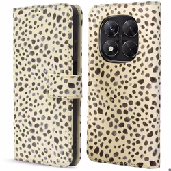 Étui de téléphone portefeuille Design Xiaomi Redmi Note 14 Pro (5G) / 14 Pro Plus (5G) Black And White Dots imoshion