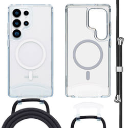 Coque MagSafe avec cordon amovible Samsung Galaxy S24 Ultra / S25 Ultra Transparent imoshion