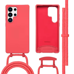 Coque arrière Color avec cordon amovible et MagSafe Samsung Galaxy S25 Ultra Red Raspberry imoshion
