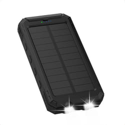 Solar Powerbank Batterie externe avec panneau solaire Charge rapide et fourniture dénergie 10.000 mAh Noir imoshion