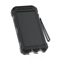 Solar Powerbank Batterie externe avec panneau solaire Charge rapide et fourniture dénergie 20.000 mAh Noir imoshion