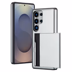 Coque arrière avec porte-cartes Samsung Galaxy S25 Ultra Gris imoshion