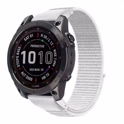 Bracelet Garmin Fenix 5s / Garmin Fenix 6s / Garmin Fenix 7s / Garmin Fenix 8 - 43 mm Nylon Blanc imoshion