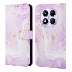 Étui de téléphone portefeuille Design Xiaomi Redmi Note 14 Pro (4G) Purple Marble imoshion