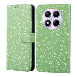 Étui de téléphone portefeuille Design Xiaomi Redmi Note 14 Pro (4G) Green Flowers imoshion
