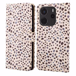 Étui de téléphone portefeuille Design Xiaomi Redmi Note 14 (4G) Black And White Dots imoshion