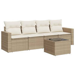 VidaXL 3251025 banc de jardin Rotin, Verre trempé