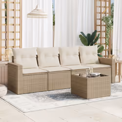 VidaXL 3251025 banc de jardin Rotin, Verre trempé