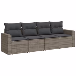 VidaXL 3251027, Gris foncé, Rotin, Verre trempé, 110 kg, Adultes et enfants, 550 mm, 550 mm