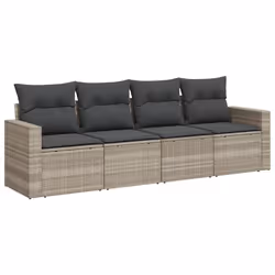 VidaXL 3251029, Gris foncé, Rotin, Verre trempé, 110 kg, Adultes et enfants, 550 mm, 550 mm