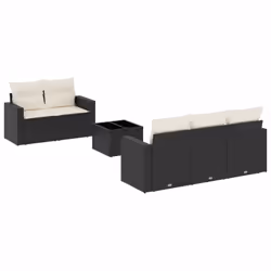VidaXL 3251033, Crème, Rotin, Verre trempé, 110 kg, Adultes et enfants, 550 mm, 550 mm