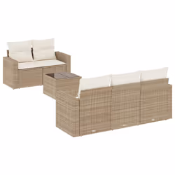 VidaXL 3251035, Crème, Rotin, Verre trempé, 110 kg, Adultes et enfants, 550 mm, 550 mm