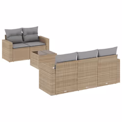 VidaXL 3251036, Gris clair, Rotin, Verre trempé, 110 kg, Adultes et enfants, 550 mm, 550 mm
