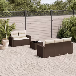 VidaXL 3251040 banc de jardin Rotin, Verre trempé