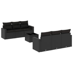 VidaXL 3251042 banc de jardin Rotin, Verre trempé