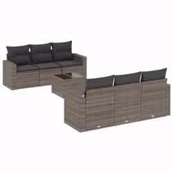 VidaXL 3251047, Gris foncé, Rotin, Verre trempé, 110 kg, Adultes et enfants, 550 mm, 550 mm