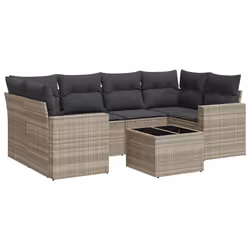 VidaXL 3251059, Gris foncé, Rotin, Verre trempé, 110 kg, Adultes et enfants, 550 mm, 550 mm