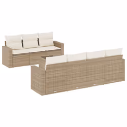 VidaXL 3251065, Crème, Rotin, Verre trempé, 110 kg, Adultes et enfants, 550 mm, 550 mm