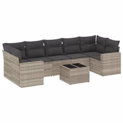 VidaXL 3251079, Gris foncé, Rotin, Verre trempé, 110 kg, Adultes et enfants, 550 mm, 550 mm