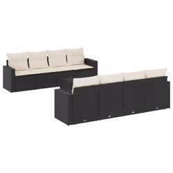 VidaXL 3251083, Crème, Rotin, Verre trempé, 110 kg, Adultes et enfants, 550 mm, 550 mm