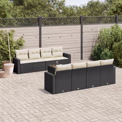 VidaXL 3251083 banc de jardin Rotin, Verre trempé