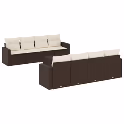 VidaXL 3251090, Crème, Rotin, Verre trempé, 110 kg, Adultes et enfants, 550 mm, 550 mm