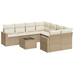 VidaXL 3251095 banc de jardin Rotin, Verre trempé