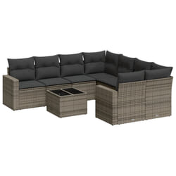 VidaXL 3251097 banc de jardin Rotin, Verre trempé